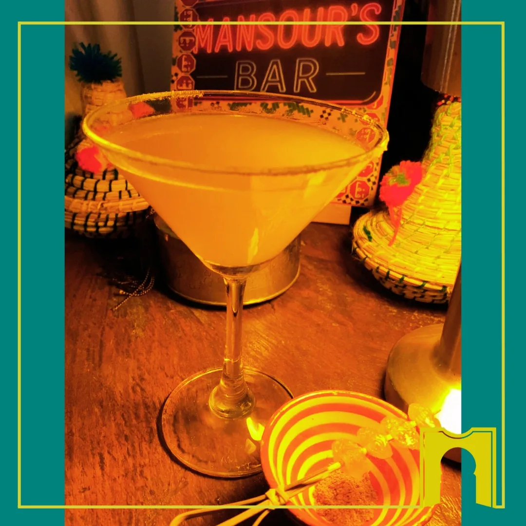 Signature cocktail served at The Mansour Bar, Koh Phangan