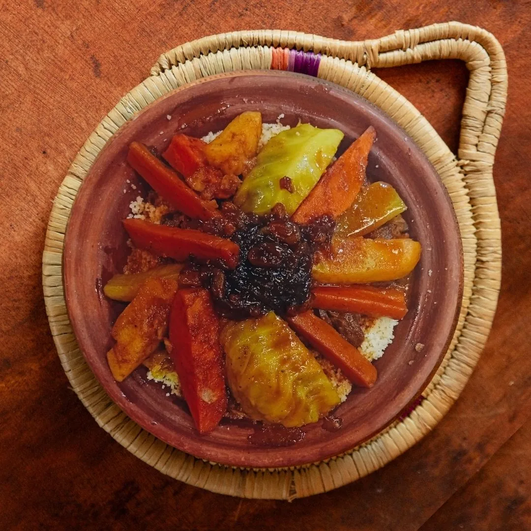 Dar Mansour - Morocco's Kitchen Friday couscous with seasonal vegetables and tfaya, Koh Phangan, Thailand