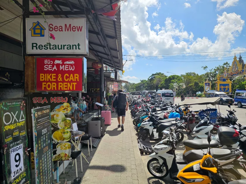 Scooter and car rental near Thong Sala Pier, Koh Phangan Scooter rental near Thong Sala Pier in Koh Phangan